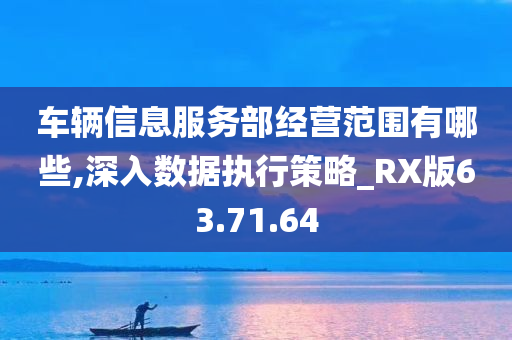 车辆信息服务部经营范围有哪些,深入数据执行策略_RX版63.71.64