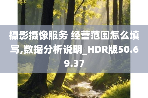 摄影摄像服务 经营范围怎么填写,数据分析说明_HDR版50.69.37