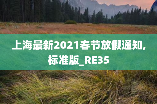 上海最新2021春节放假通知,标准版_RE35