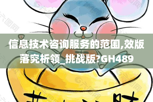 信息技术咨询服务的范围,效版落究析领_挑战版?GH489