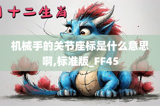 机械手的关节座标是什么意思啊,标准版_FF45