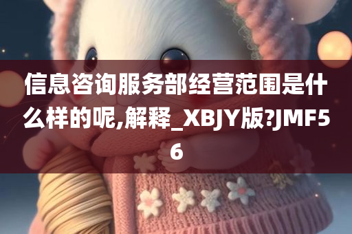 信息咨询服务部经营范围是什么样的呢,解释_XBJY版?JMF56