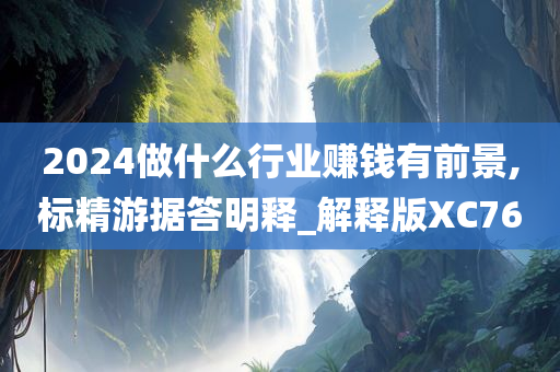 2024做什么行业赚钱有前景,标精游据答明释_解释版XC76