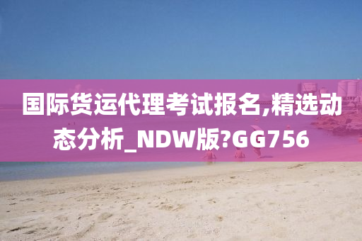 国际货运代理考试报名,精选动态分析_NDW版?GG756