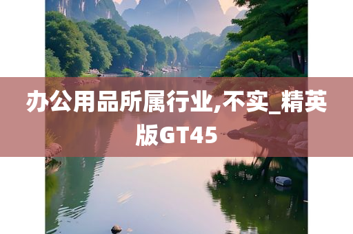 办公用品所属行业,不实_精英版GT45