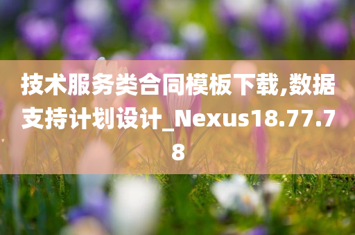 技术服务类合同模板下载,数据支持计划设计_Nexus18.77.78