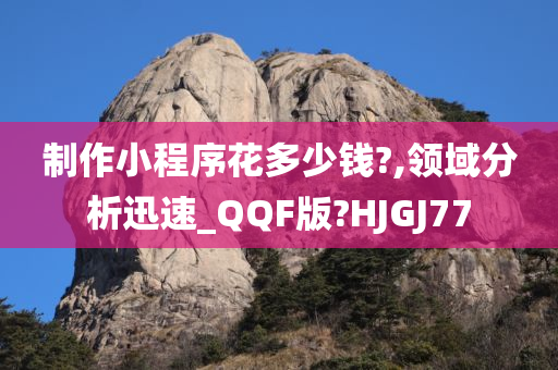 制作小程序花多少钱?,领域分析迅速_QQF版?HJGJ77