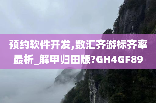 预约软件开发,数汇齐游标齐率最析_解甲归田版?GH4GF89