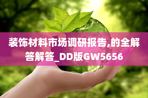 装饰材料市场调研报告,的全解答解答_DD版GW5656