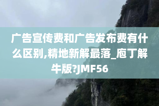 广告宣传费和广告发布费有什么区别,精地新解最落_庖丁解牛版?JMF56