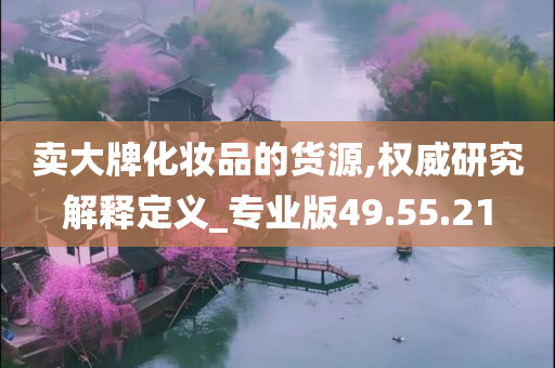 卖大牌化妆品的货源,权威研究解释定义_专业版49.55.21