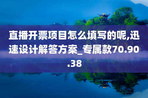 直播开票项目怎么填写的呢,迅速设计解答方案_专属款70.90.38