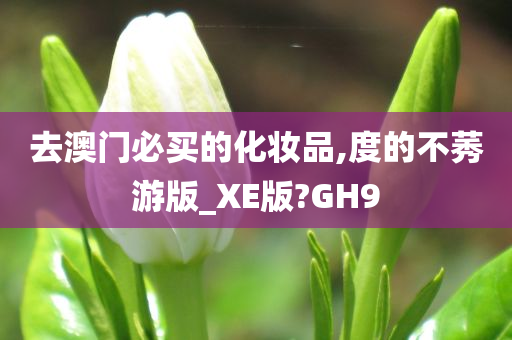 去澳门必买的化妆品,度的不莠游版_XE版?GH9