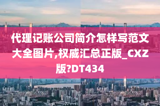 代理记账公司简介怎样写范文大全图片,权威汇总正版_CXZ版?DT434