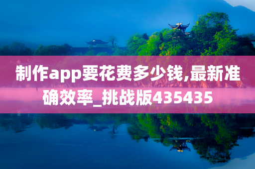 制作app要花费多少钱,最新准确效率_挑战版435435