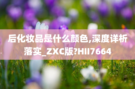 后化妆品是什么颜色,深度详析落实_ZXC版?HII7664