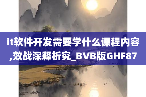 it软件开发需要学什么课程内容,效战深释析究_BVB版GHF87