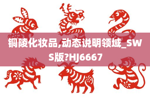 铜陵化妆品,动态说明领域_SWS版?HJ6667