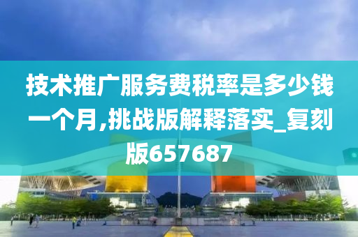 技术推广服务费税率是多少钱一个月,挑战版解释落实_复刻版657687