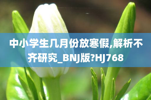 中小学生几月份放寒假,解析不齐研究_BNJ版?HJ768