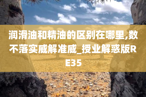 润滑油和精油的区别在哪里,数不落实威解准威_授业解惑版RE35