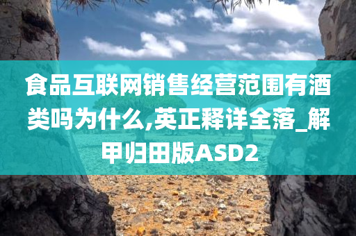 食品互联网销售经营范围有酒类吗为什么,英正释详全落_解甲归田版ASD2