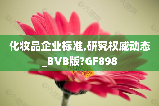 化妆品企业标准,研究权威动态_BVB版?GF898