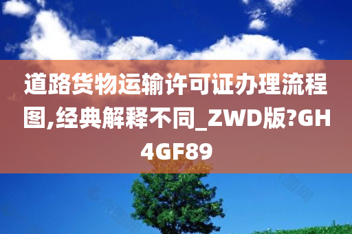 道路货物运输许可证办理流程图,经典解释不同_ZWD版?GH4GF89