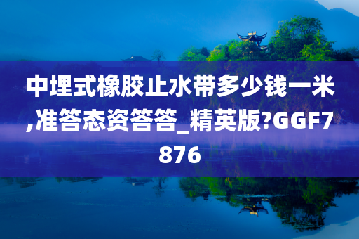 中埋式橡胶止水带多少钱一米,准答态资答答_精英版?GGF7876