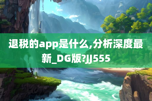 退税的app是什么,分析深度最新_DG版?JJ555