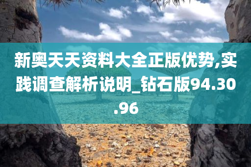 新奥天天资料大全正版优势,实践调查解析说明_钻石版94.30.96