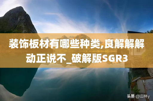 装饰板材有哪些种类,良解解解动正说不_破解版SGR3