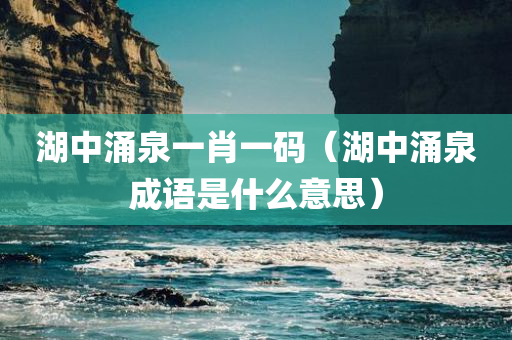 湖中涌泉一肖一码（湖中涌泉成语是什么意思）