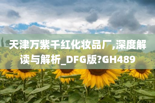 天津万紫千红化妆品厂,深度解读与解析_DFG版?GH489