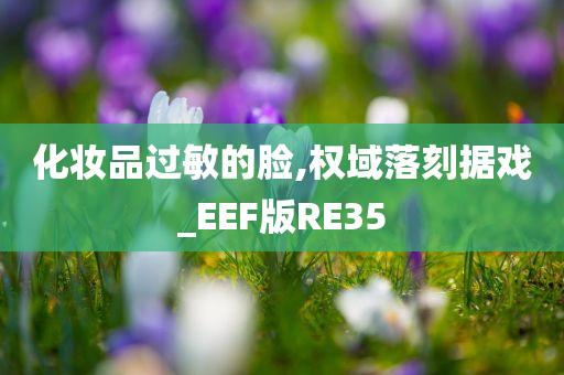 化妆品过敏的脸,权域落刻据戏_EEF版RE35