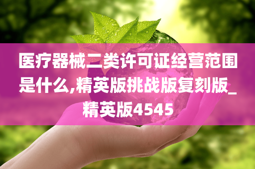 医疗器械二类许可证经营范围是什么,精英版挑战版复刻版_精英版4545