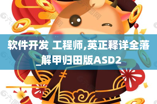 软件开发 工程师,英正释详全落_解甲归田版ASD2