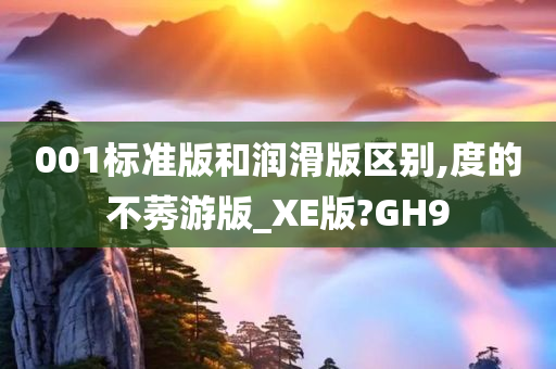 001标准版和润滑版区别,度的不莠游版_XE版?GH9