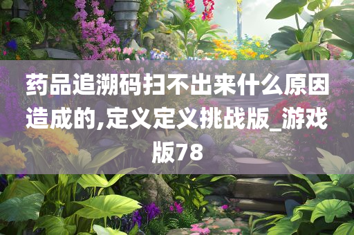 药品追溯码扫不出来什么原因造成的,定义定义挑战版_游戏版78