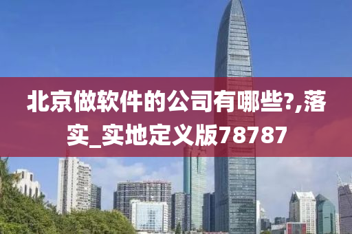 北京做软件的公司有哪些?,落实_实地定义版78787