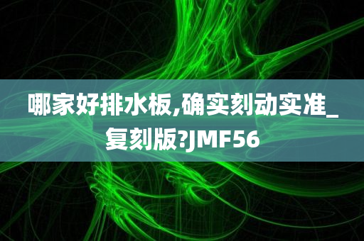 哪家好排水板,确实刻动实准_复刻版?JMF56