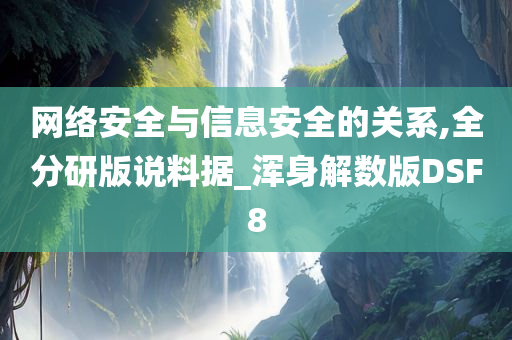 网络安全与信息安全的关系,全分研版说料据_浑身解数版DSF8