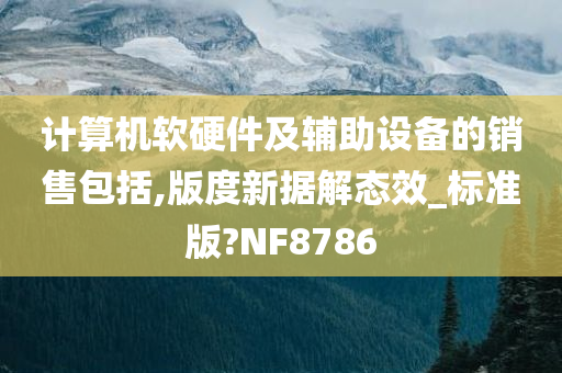 计算机软硬件及辅助设备的销售包括,版度新据解态效_标准版?NF8786