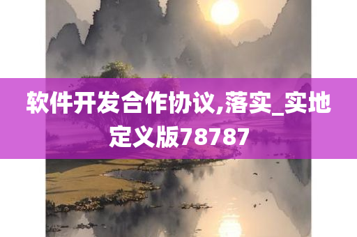 软件开发合作协议,落实_实地定义版78787