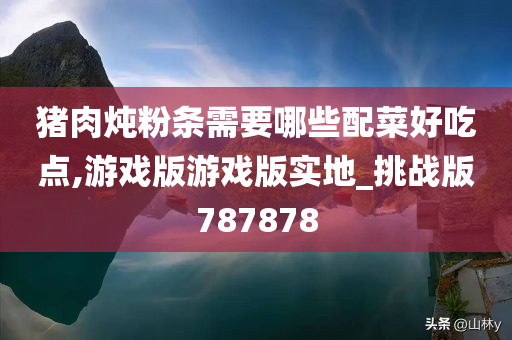 猪肉炖粉条需要哪些配菜好吃点,游戏版游戏版实地_挑战版787878