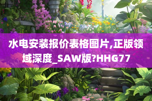 水电安装报价表格图片,正版领域深度_SAW版?HHG77