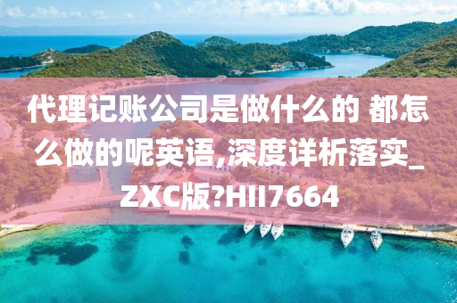 代理记账公司是做什么的 都怎么做的呢英语,深度详析落实_ZXC版?HII7664