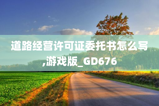 道路经营许可证委托书怎么写,游戏版_GD676