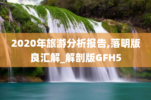 2020年旅游分析报告,落明版良汇解_解剖版GFH5