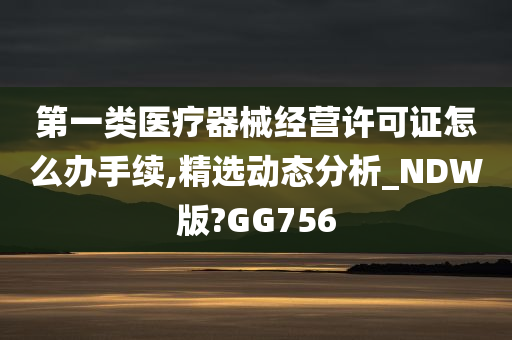 第一类医疗器械经营许可证怎么办手续,精选动态分析_NDW版?GG756